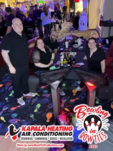 Bowling in Bowties event.