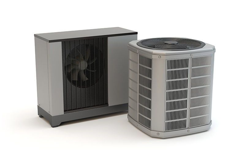 Cold Climate Heat Pumps Are HVAC Game Changers. Photo of heat pumps.